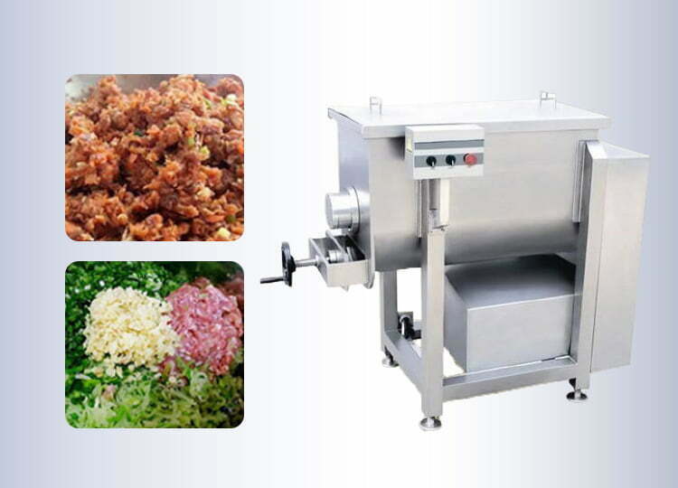 Vacuum vegetable meat mixer machine