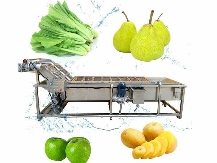 Industrial fruit and vegetable washing cleaning machine