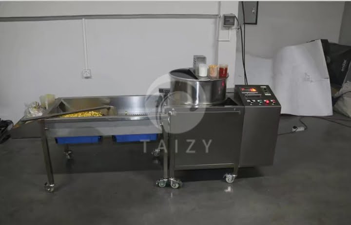 Industrial popcorn making machinery factory
